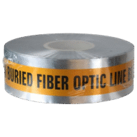 Metallic Detectable “Buried Fiber Optic Line” Tape – 3"×1000’