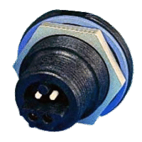 4 Channel Hermaphroditic Connector from Delphi - Female Jam Nut Receptacle